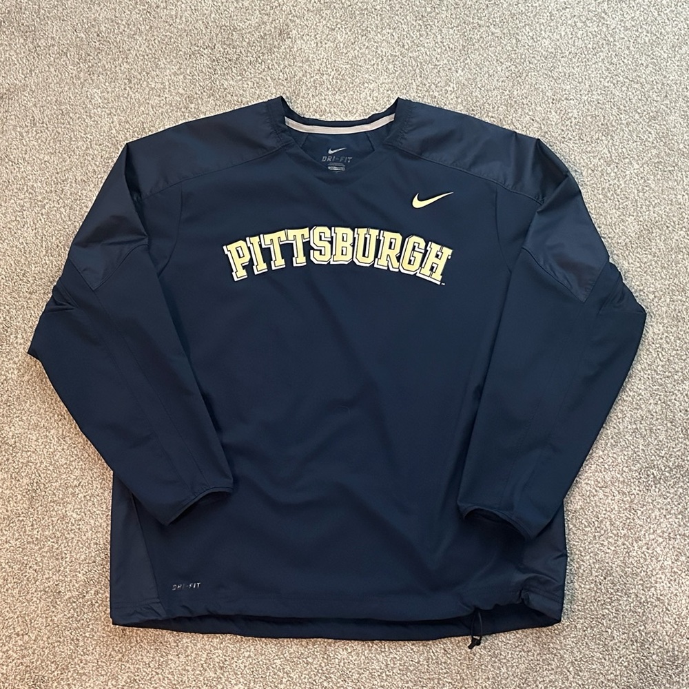 Nike Navy Blue Pittsburgh Long Sleeve Dri-fit Pullover